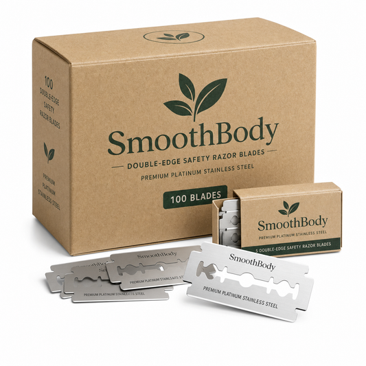 SmoothBody Blade Refills | 100-Pack Double Edge Blades